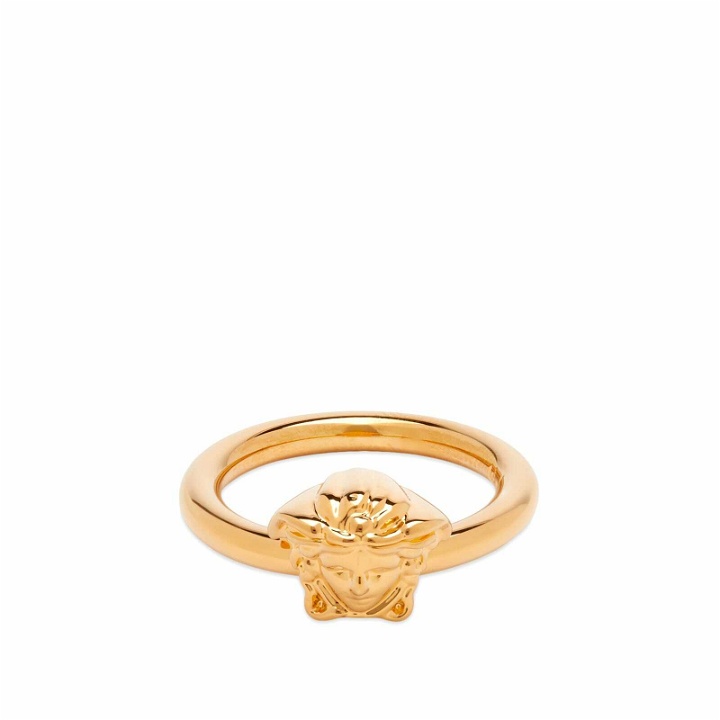 Photo: Versace Women's Small Medusa Head Ring in Gold
