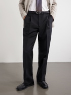 Tod's - Logo-Debossed Gathered Leather Loafers - Black