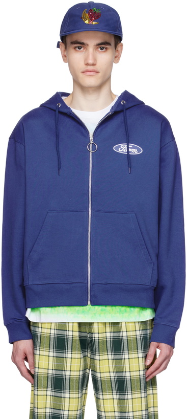 Photo: Sky High Farm Workwear Blue Quil Lemons Edition Hoodie