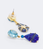 Jennifer Behr Ambrose embellished earrings with lapis lazuli