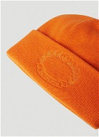 Ghost Crest Beanie Hat in Orange