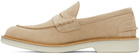 Brunello Cucinelli Beige Suede Wander Loafers