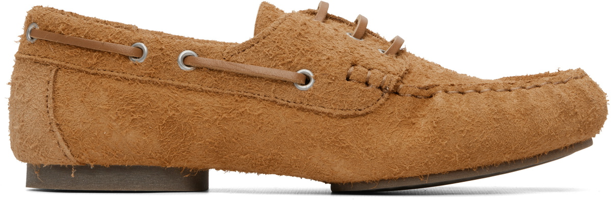 A.P.C. Tan Camille Boat Shoes