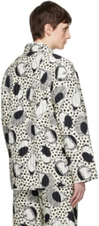 Henrik Vibskov Black & White Birdie Wheel Jacket