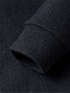 NN07 - Mark Boiled Merino Wool Hoodie - Blue