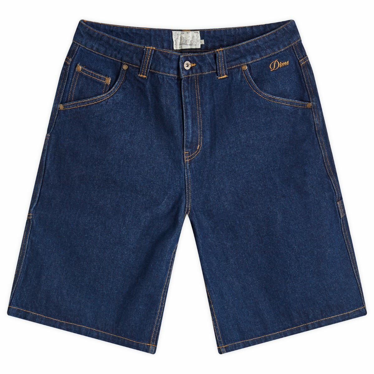Dime Men's Classic Denim Shorts in Indigo Dime