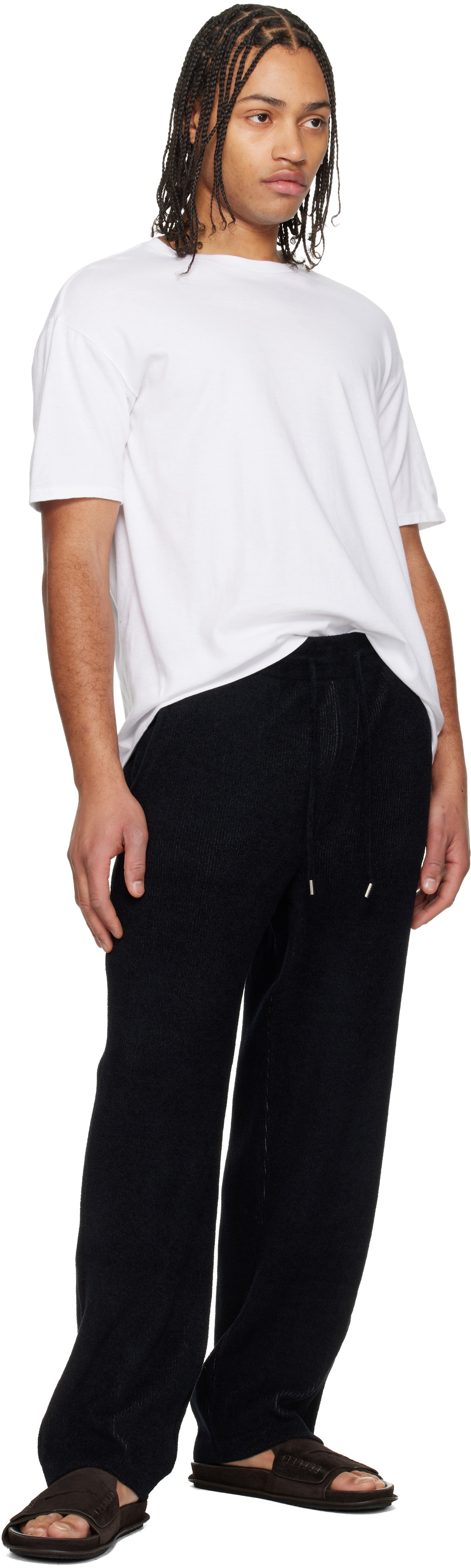 Solid Homme Black Essential Knit Trousers