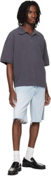 AGOLDE Blue Anson Denim Shorts
