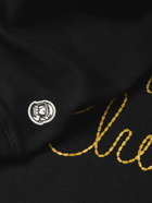 Billionaire Boys Club - Glittered Logo-Print Cotton-Jersey Sweatshirt - Black