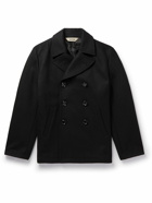 Aspesi - Double-Breasted Wool-Blend Peacoat - Black