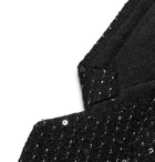 SAINT LAURENT - Slim-Fit Sequin-Embellished Woven Blazer - Black