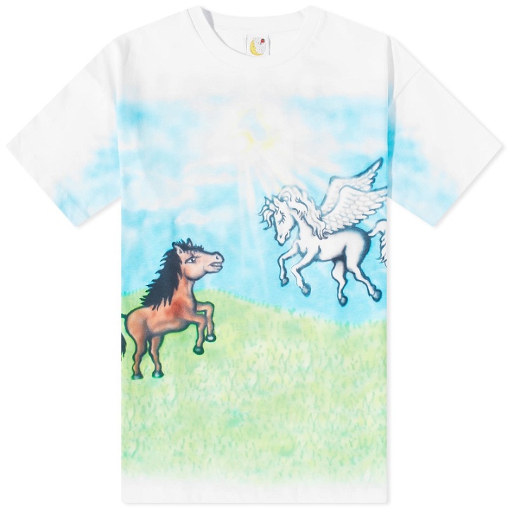 Photo: Sky High Farm Men's Unicorn T-Shirt in White