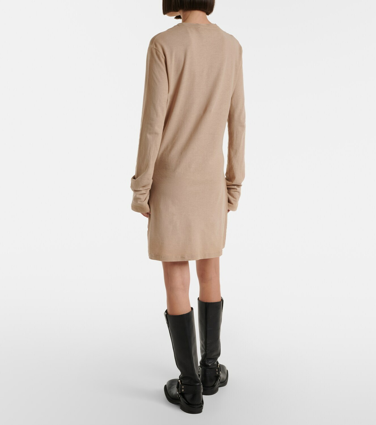 Acne Studios Logo cotton jersey minidress