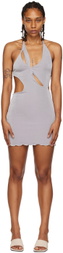 TYRELL SSENSE Exclusive Gray Minidress
