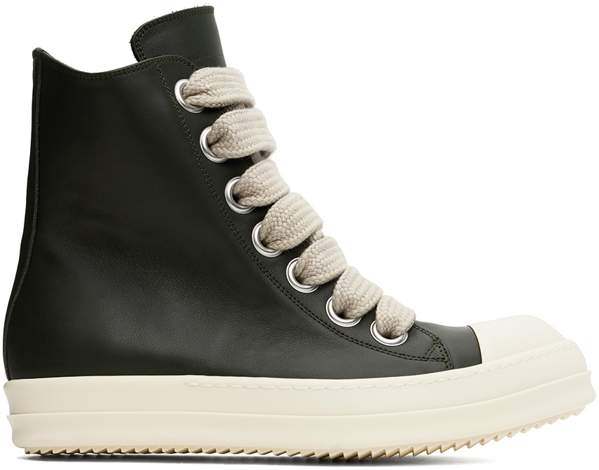靴 RickOwens jumbo lace row sneaker Jumbo Lace padded sneakers in black - Rick Owens | Mytheresa