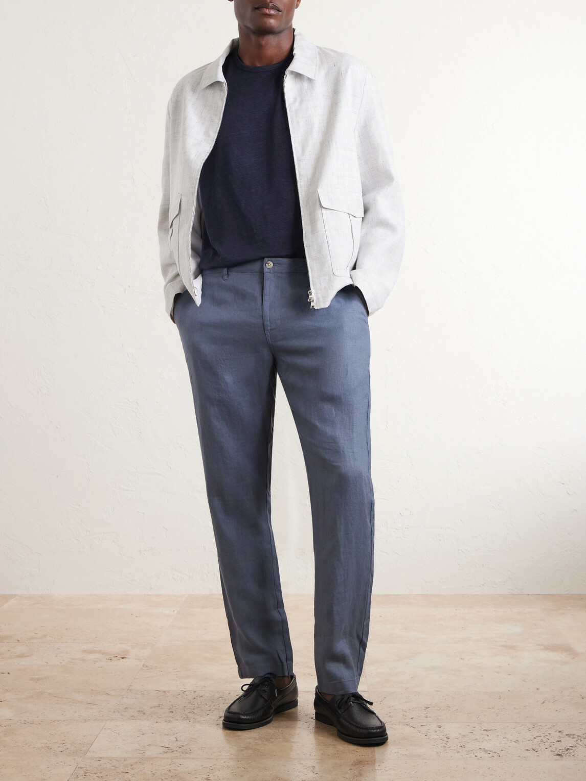 Onia - Linen-Blend T-Shirt - Blue