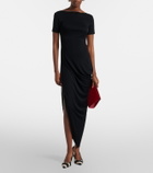 Jacquemus Sole cutout jersey midi dress