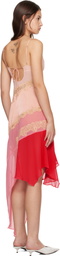 GUIZIO Pink Leah Midi Dress