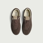 Stepney Workers Club Men's Surma Suede Sneaker in Dark Brown