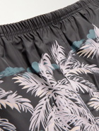 Palm Angels - Straight-Leg Printed Shell Shorts - Black