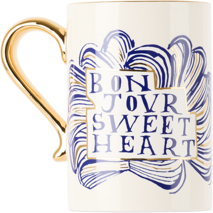 Photo: L'OBJET White & Gold Ruan Hoffmann Edition 'Sweetheart' Mug