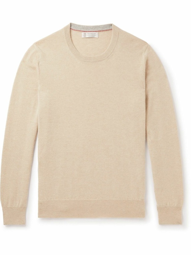 Photo: Brunello Cucinelli - Cashmere Sweater - Neutrals