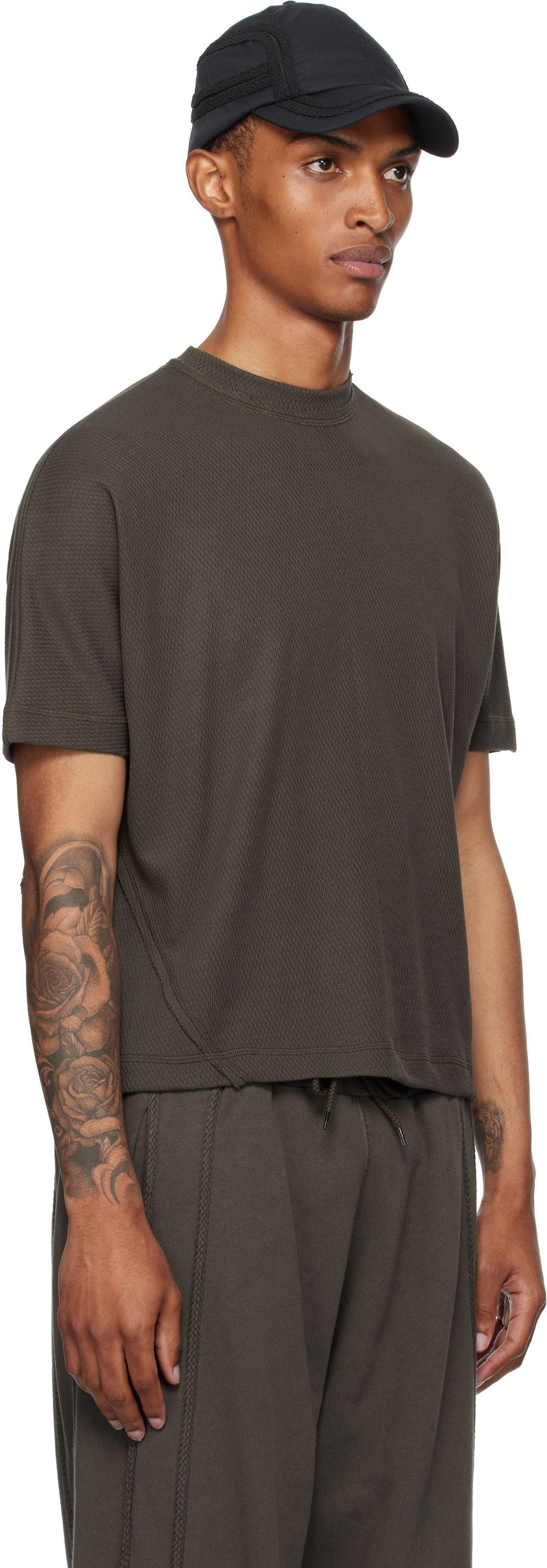 【_J.L-A.L_】 JLAL / SHALE SHORTSLEEVE _J.L - A.L_ Brown Shale Shortsleeve T-shirt
