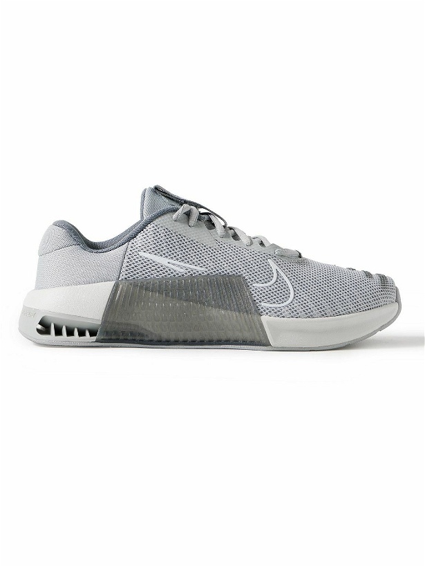 Photo: Nike Training - Metcon 9 Rubber-Trimmed Mesh Running Sneakers - Gray