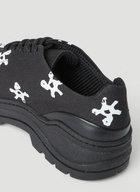 Phileo Basalt White Flower Lace-Ups
