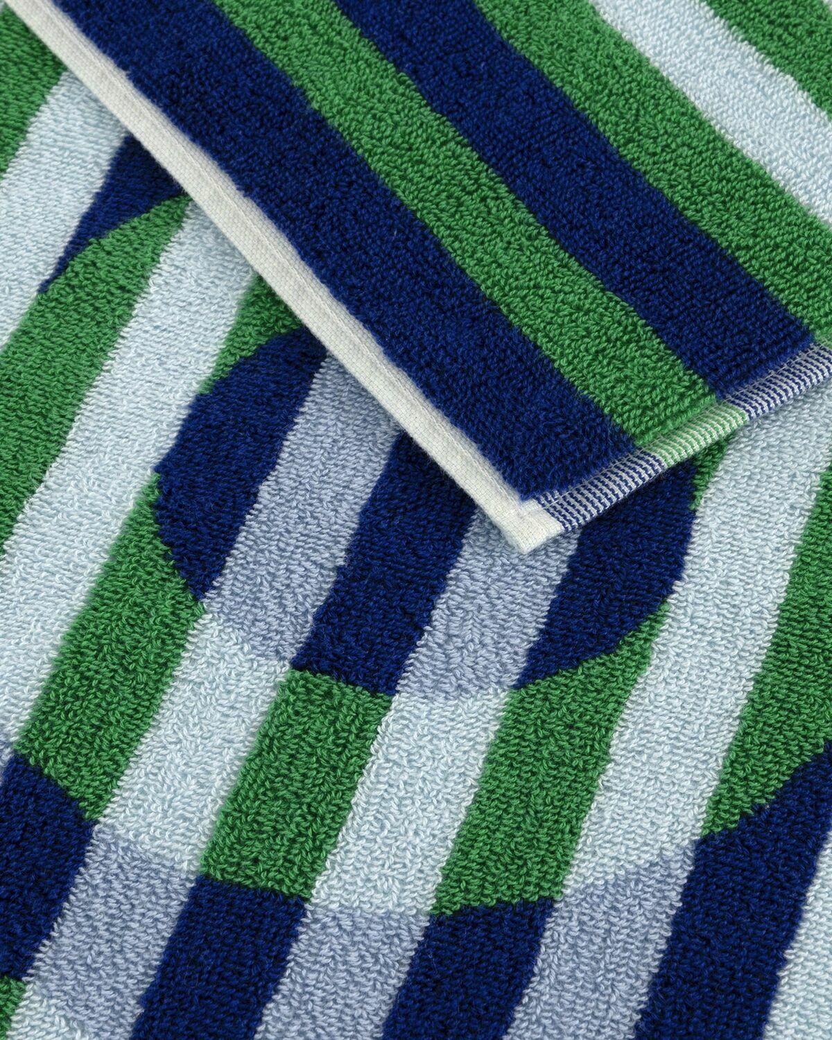 Lacoste Lmaster Beach Towel 90 C Mx160 Cm Blue/Green Home Deco