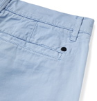 NN07 - Crown Slim-Fit Stretch-Cotton Twill Shorts - Blue