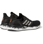 Adidas Sport - Ultraboost 20 Rubber-Trimmed PrimeKnit Running Sneakers - Black