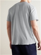 James Perse - Garment-Dyed Brushed Cotton-Blend Jersey T-Shirt - Gray