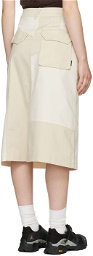 Daniëlle Cathari White Cotton Midi Skirt