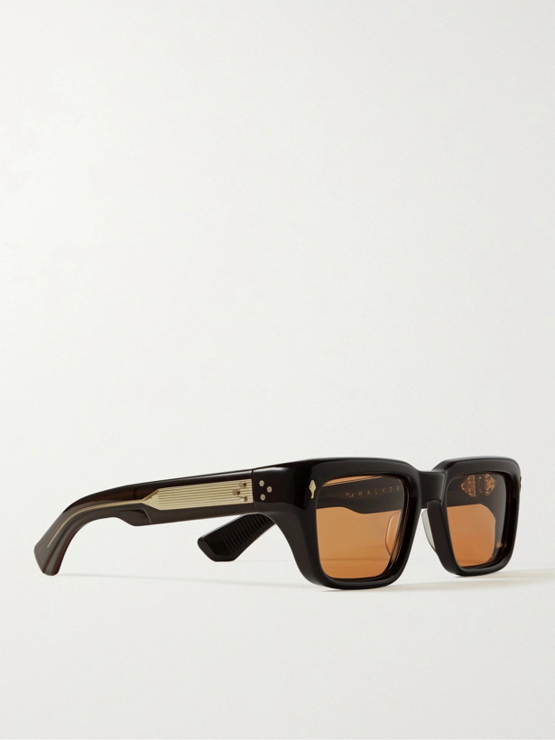 Photo: JACQUES MARIE MAGE - Walker Rectangular-Frame Tortoiseshell Acetate Sunglasses - Tortoiseshell