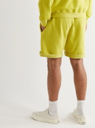 Les Tien - Straight-Leg Garment-Dyed Cotton-Jersey Shorts - Yellow