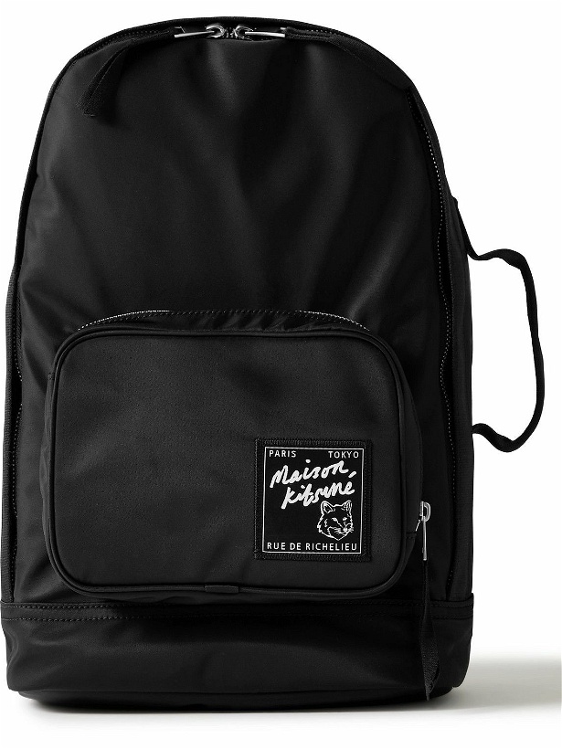 Photo: Maison Kitsuné - The Traveller Logo-Appliquéd Backpack