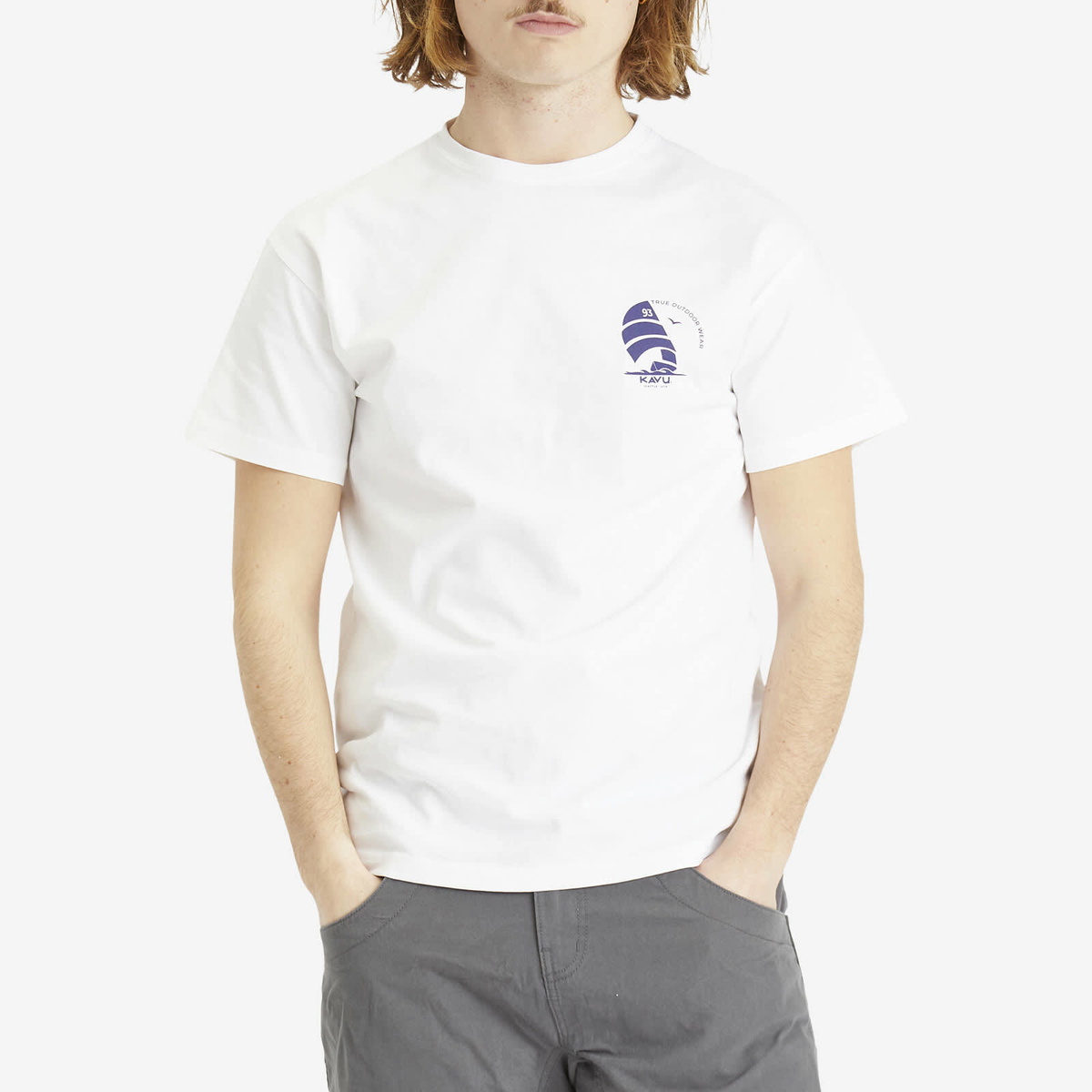 KAVU Men's Rudder T-Shirt in White
