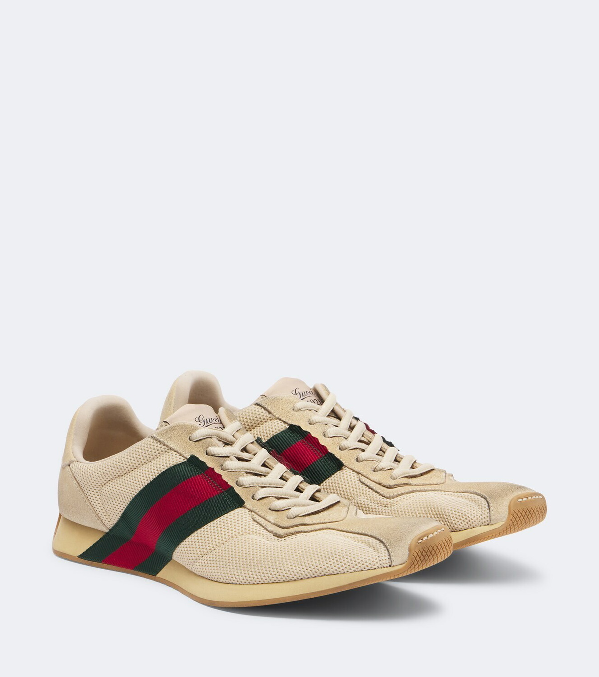 Gucci Gucci Tempo suede-trimmed sneakers