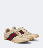 Gucci Gucci Tempo suede-trimmed sneakers