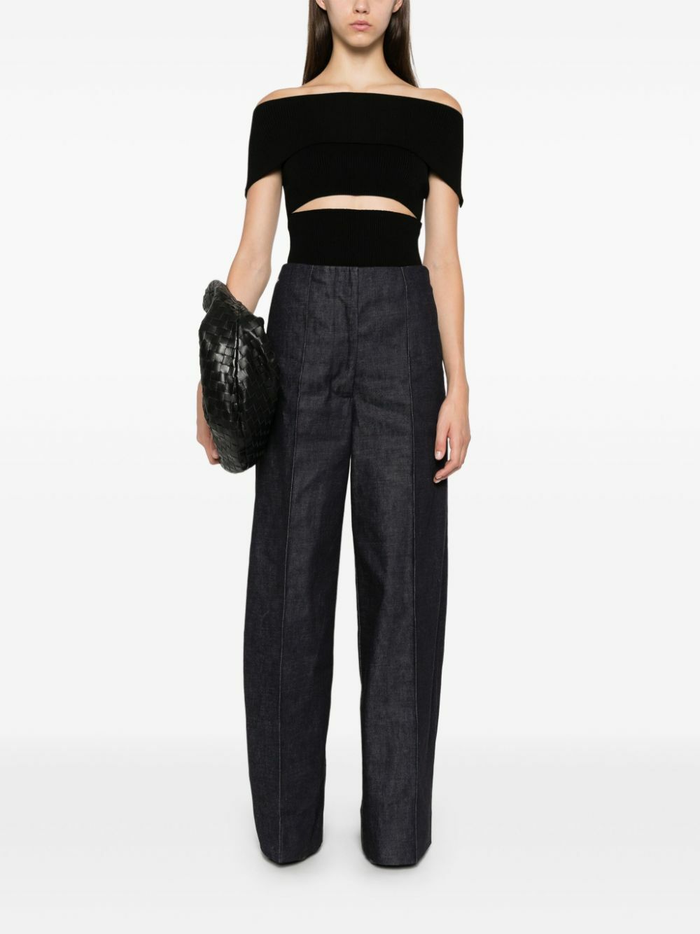 Peter Do Black Knitted Cut-Out Top