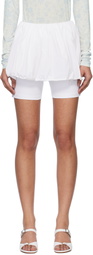 Kijun Off-White Puff Layered Skort