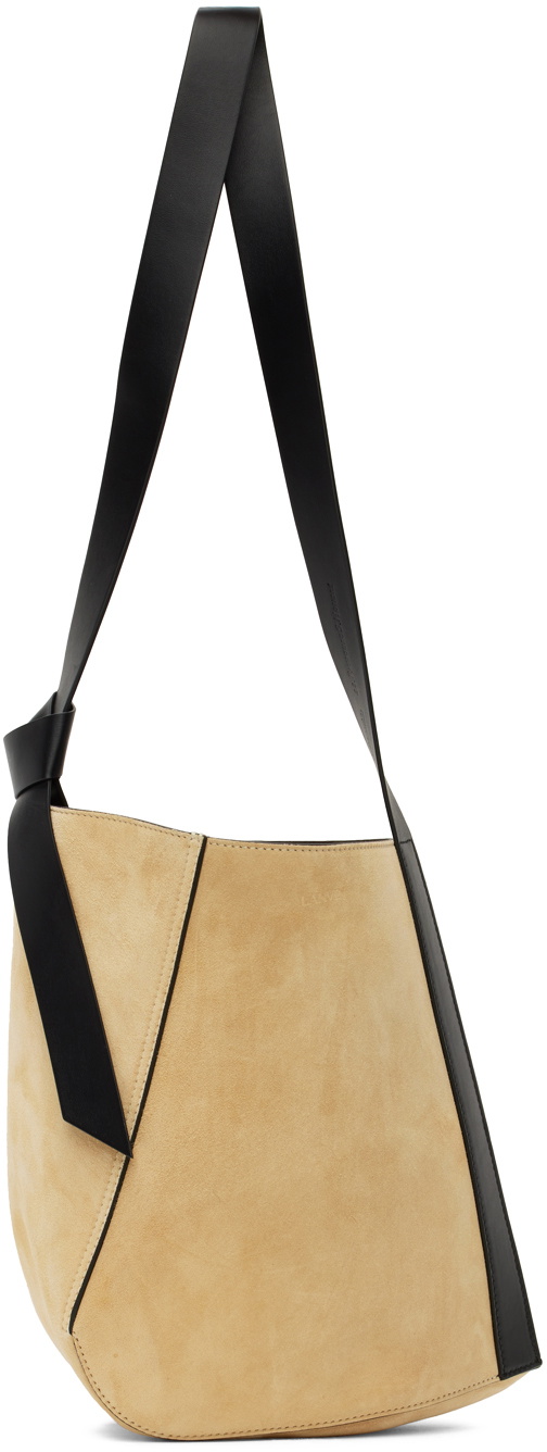 Lanvin Tan Pm Tie Bag in Black for Men