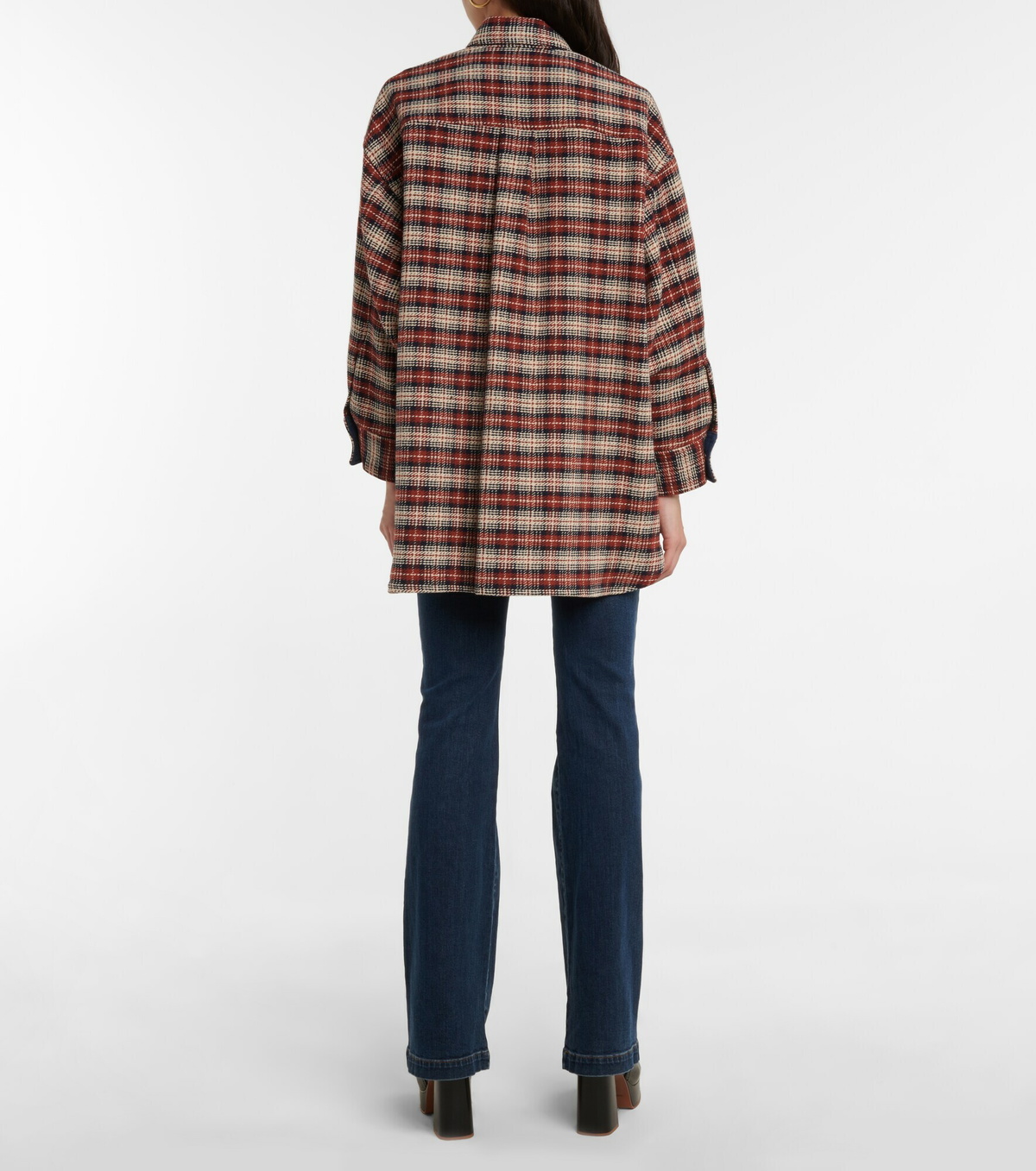 See By Chloe - Checked cotton-blend jacket