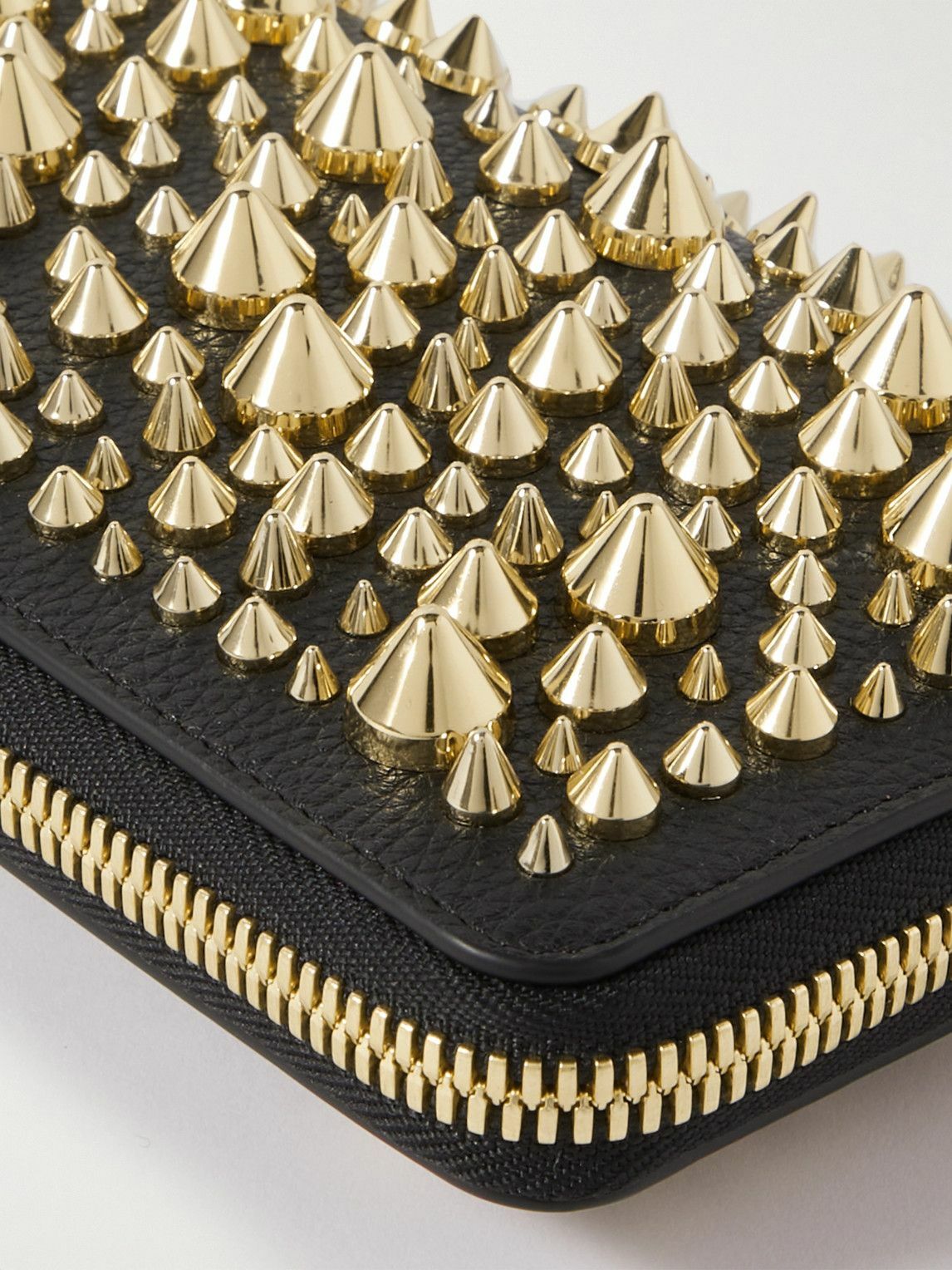 Panettone Spiked Leather Zip Wallet