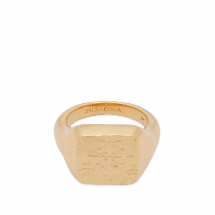Photo: Missoma Women's x Lucy Williams Signet Coin Ring in Gold