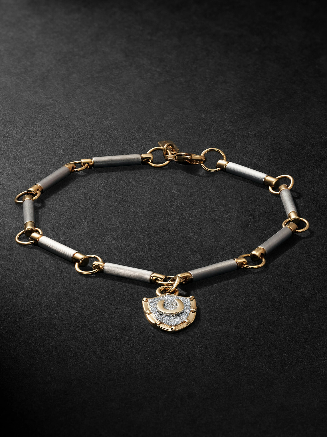 Foundrae - 18-Karat White and Yellow Gold Diamond Bracelet