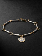 Foundrae - 18-Karat White and Yellow Gold Diamond Bracelet