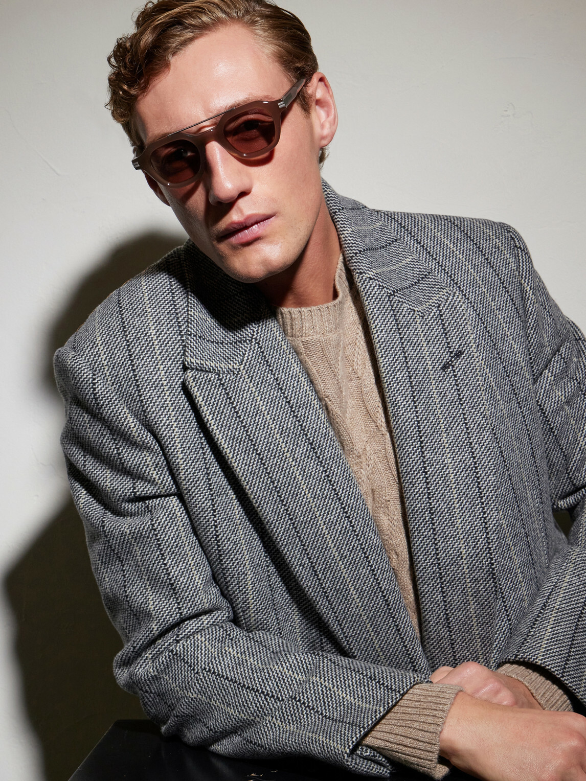 Zegna - Aviator-Style Acetate Sunglasses - Brown