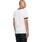 Dolce and Gabbana White and Navy Logo Print T-Shirt